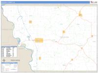 Monona County, IA Wall Map Zip Code