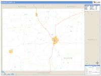 Monroe County, IA Wall Map Zip Code