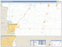 Pottawattamie County, IA Wall Map Zip Code