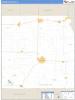 Washington County, IA Wall Map Zip Code