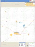 Barton County, KS Wall Map Zip Code