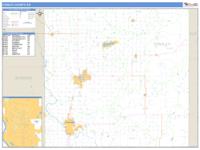 Cowley County, KS Wall Map Zip Code