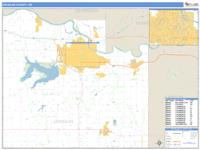 Douglas County, KS Wall Map Zip Code