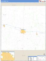 Ellis County, KS Wall Map Zip Code