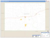 Hodgeman County, KS Wall Map Zip Code