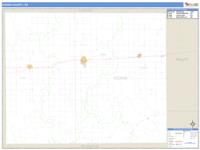 Kiowa County, KS Wall Map Zip Code