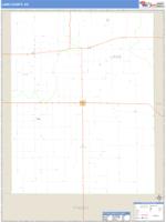Lane County, KS Wall Map Zip Code
