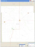 Meade County, KS Wall Map Zip Code