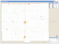 Rice County, KS Wall Map Zip Code