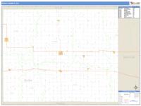 Rush County, KS Wall Map Zip Code