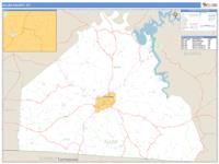 Allen County, KY Wall Map Zip Code