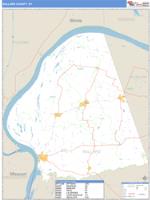 Ballard County, KY Wall Map Zip Code
