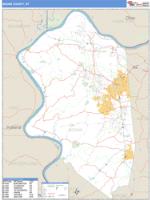 Boone County, KY Wall Map Zip Code