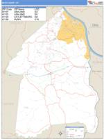 Boyd County, KY Wall Map Zip Code