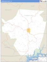 Cumberland County, KY Wall Map Zip Code