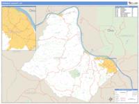 Greenup County, KY Wall Map Zip Code