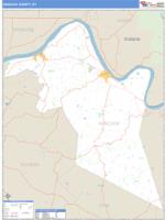 Hancock County, KY Wall Map Zip Code