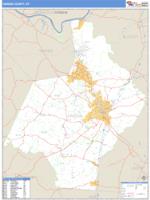 Hardin County, KY Wall Map Zip Code