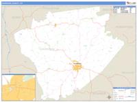 Harrison County, KY Wall Map Zip Code