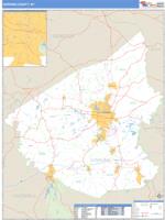 Hopkins County, KY Wall Map Zip Code