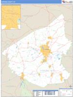 Hopkins County, KY Wall Map