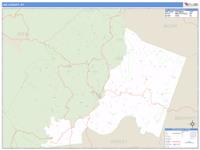 Lee County, KY Wall Map Zip Code