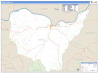 Lewis County, KY Wall Map Zip Code