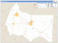 Marion County, KY Wall Map Zip Code
