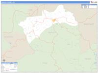 Owsley County, KY Wall Map Zip Code