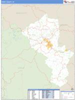 Perry County, KY Wall Map Zip Code