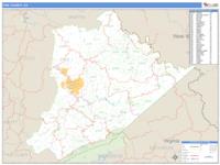 Pike County, KY Wall Map Zip Code
