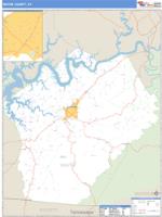 Wayne County, KY Wall Map Zip Code