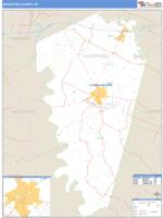 Woodford County, KY Wall Map Zip Code