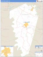 Woodford County, KY Wall Map