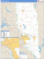 Bossier County, LA Wall Map Zip Code