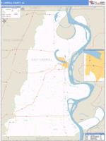 E. Carroll County, LA Wall Map Zip Code