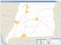 E. Feliciana County, LA Wall Map Zip Code