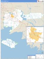 Iberia County, LA Wall Map Zip Code