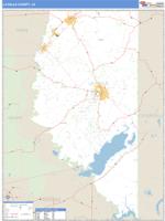 La Salle County, LA Wall Map Zip Code