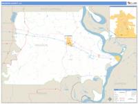 Madison County, LA Wall Map Zip Code