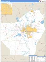 Ouachita County, LA Wall Map Zip Code