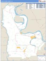 Pointe Coupee County, LA Wall Map Zip Code