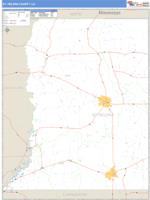 St. Helena County, LA Wall Map Zip Code