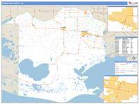 Vermilion County, LA Wall Map Zip Code