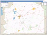 Vernon County, LA Wall Map Zip Code