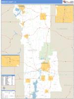 Webster County, LA Wall Map Zip Code