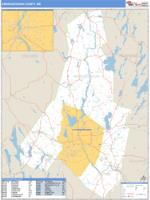 Androscoggin County, ME Wall Map