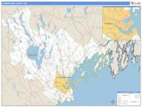 Cumberland County, ME Wall Map Zip Code