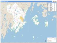 Knox County, ME Wall Map Zip Code
