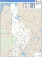 Oxford County, ME Wall Map Zip Code